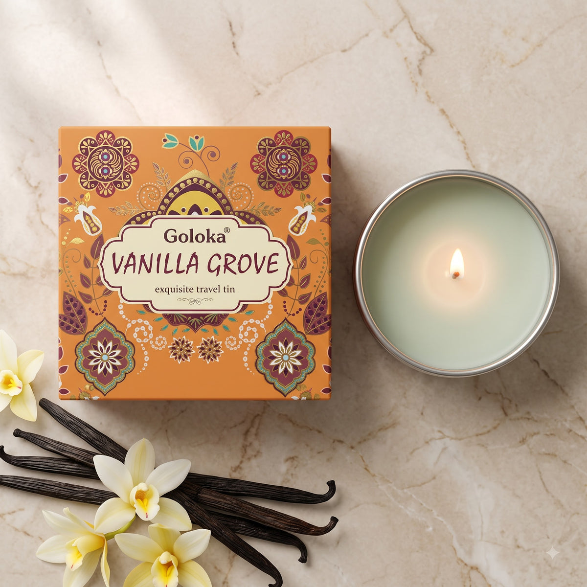 Vanilla Scented Travel Tin Candle – 70 g