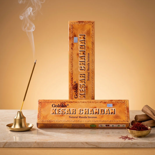 GOLOKA Kesar Chandan Masala Agarbatti 100g | Pack of 2