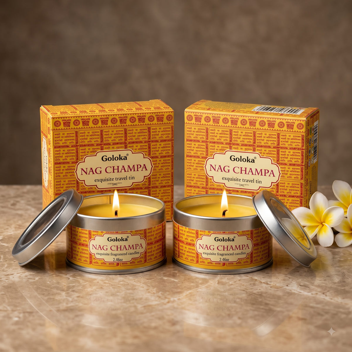 Nagchampa Travel Tin Candle – 2.46 Oz