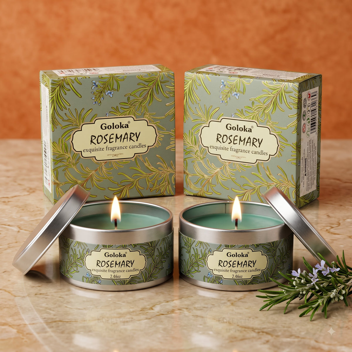 Rosemary Travel Tin Candle – 2.46 Oz