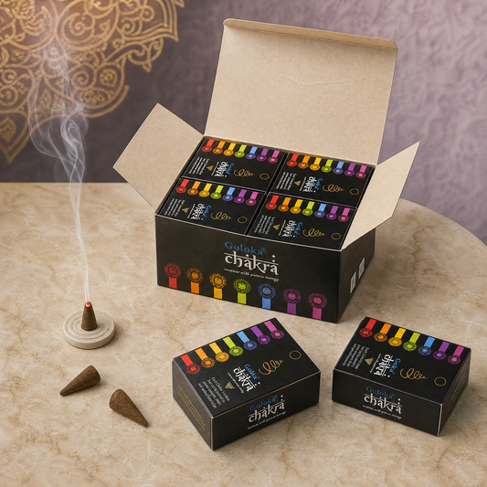 GOLOKA Chakra Dhoop Cones – 10 Cones