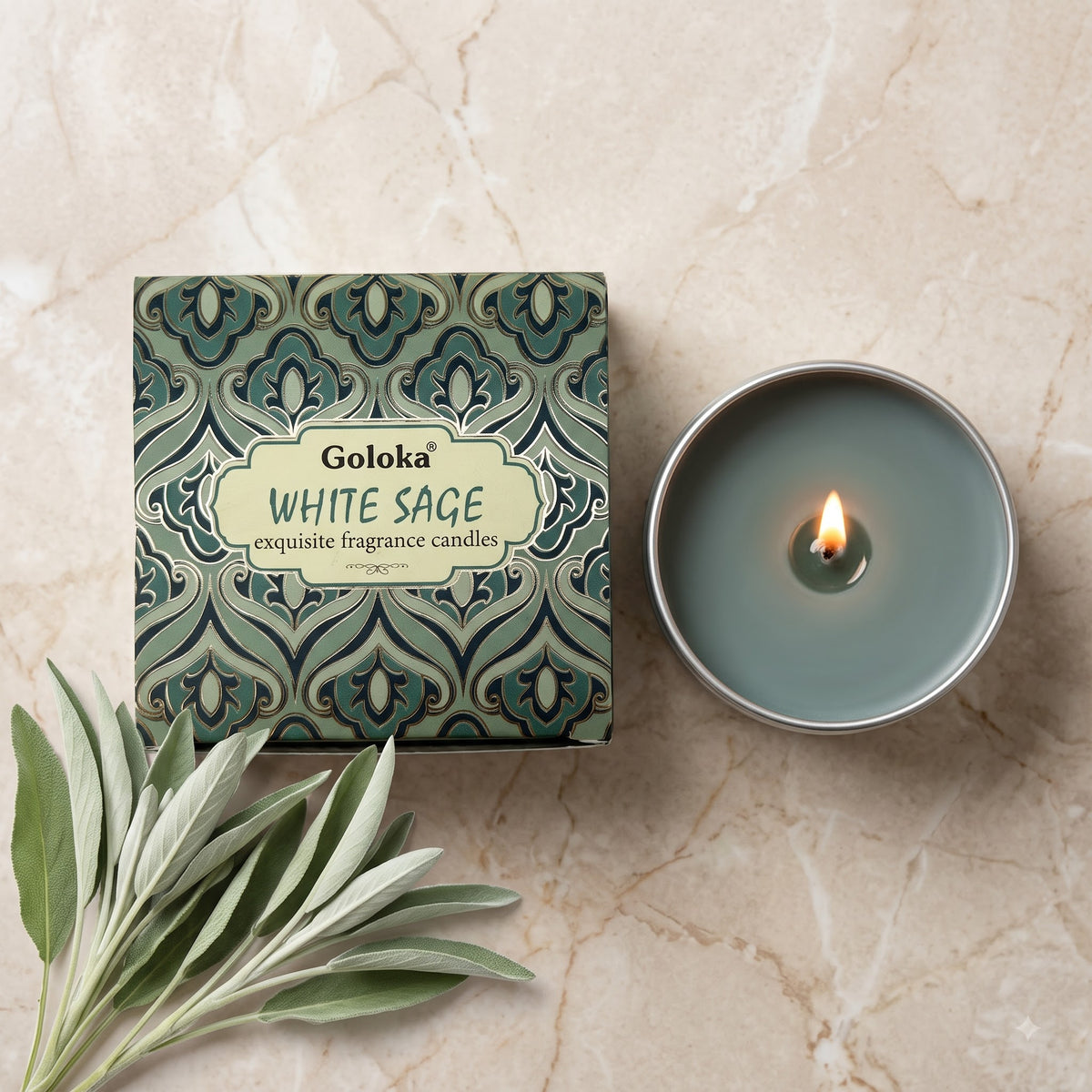 White Sage Travel Tin Candle – 2.46 Oz