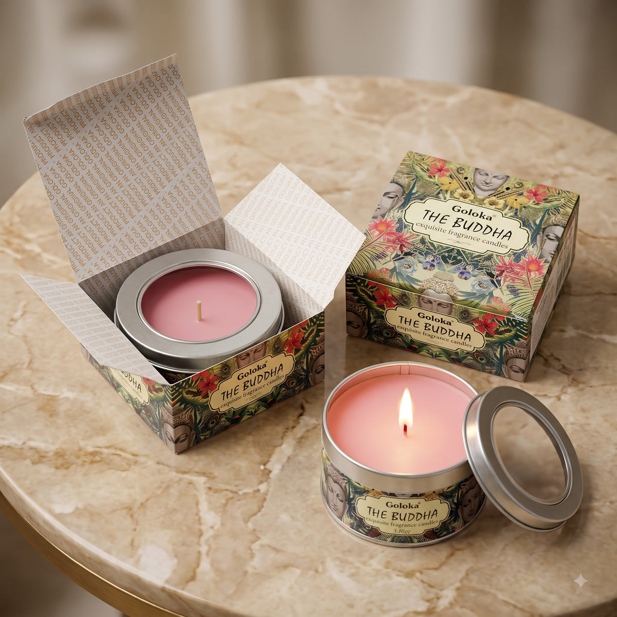 The Buddha Travel Tin Candle – 2.46 Oz