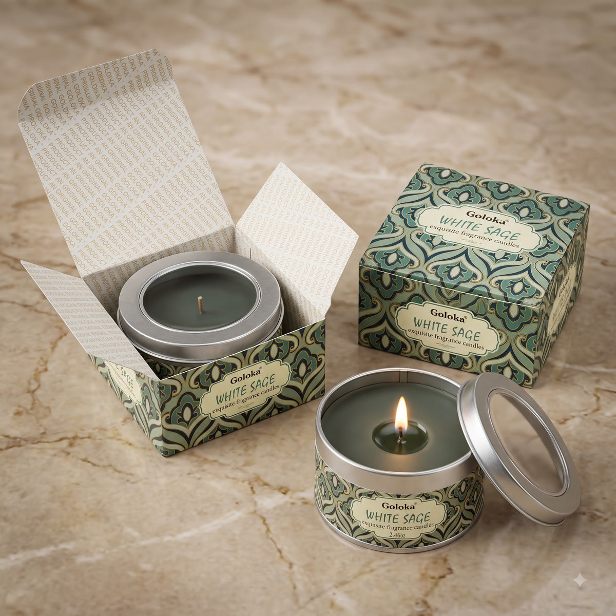 White Sage Travel Tin Candle – 2.46 Oz