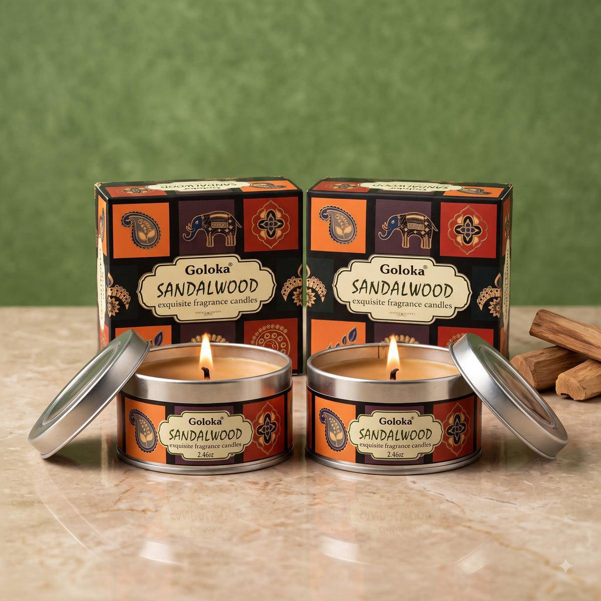 Sandalwood Travel Tin Candle – 2.46 Oz