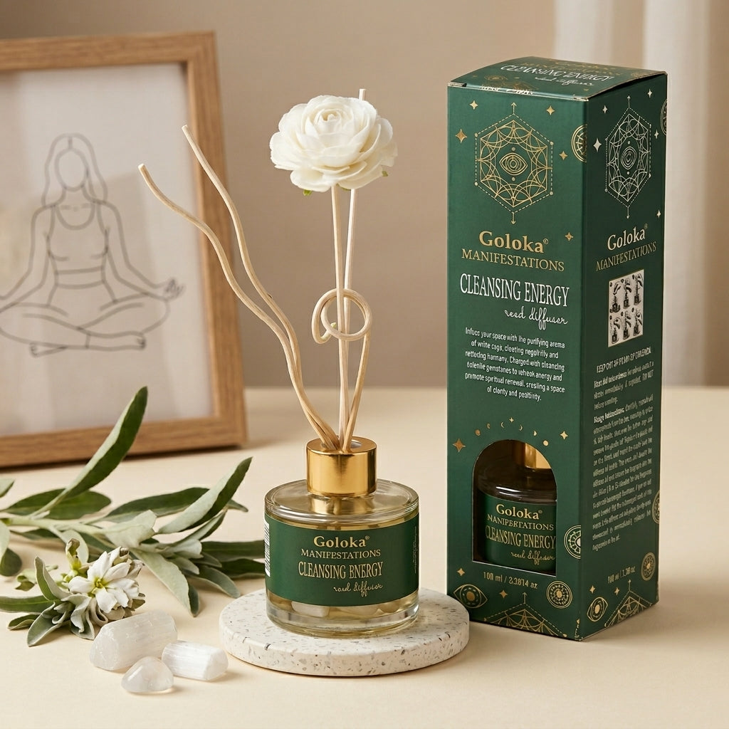 Manifestations Cleansing Energy 100 ml Gemstone Reed Diffuser Pack