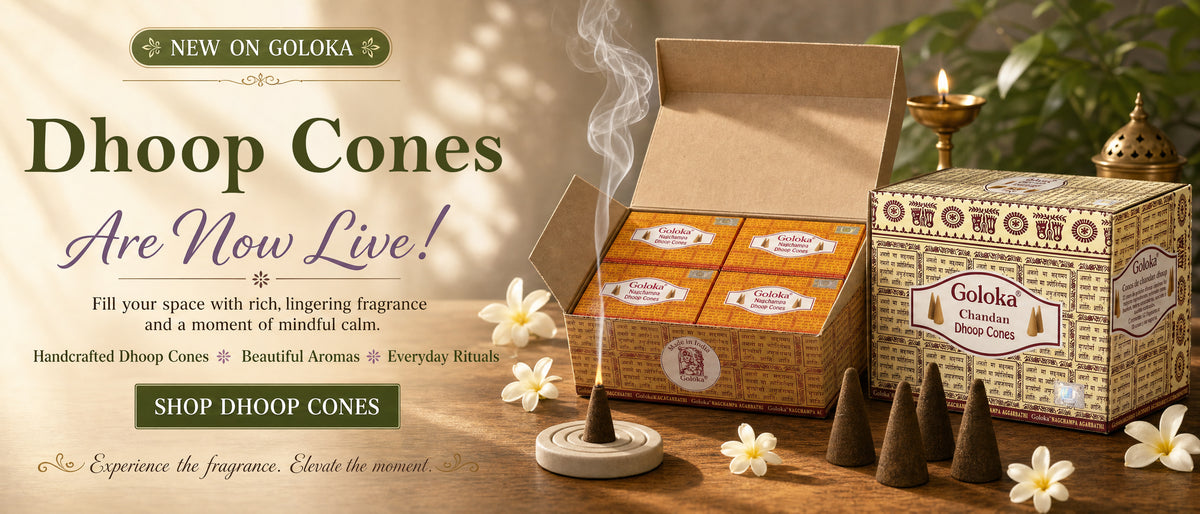 Goloka Dhoop Cones are now live — handcrafted dhoop cones, beautiful aromas, everyday rituals