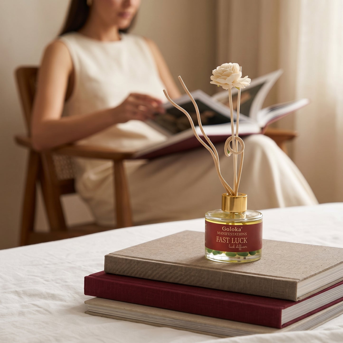 Manifestations Fast Luck 100 ml Gemstone Reed Diffuser Pack