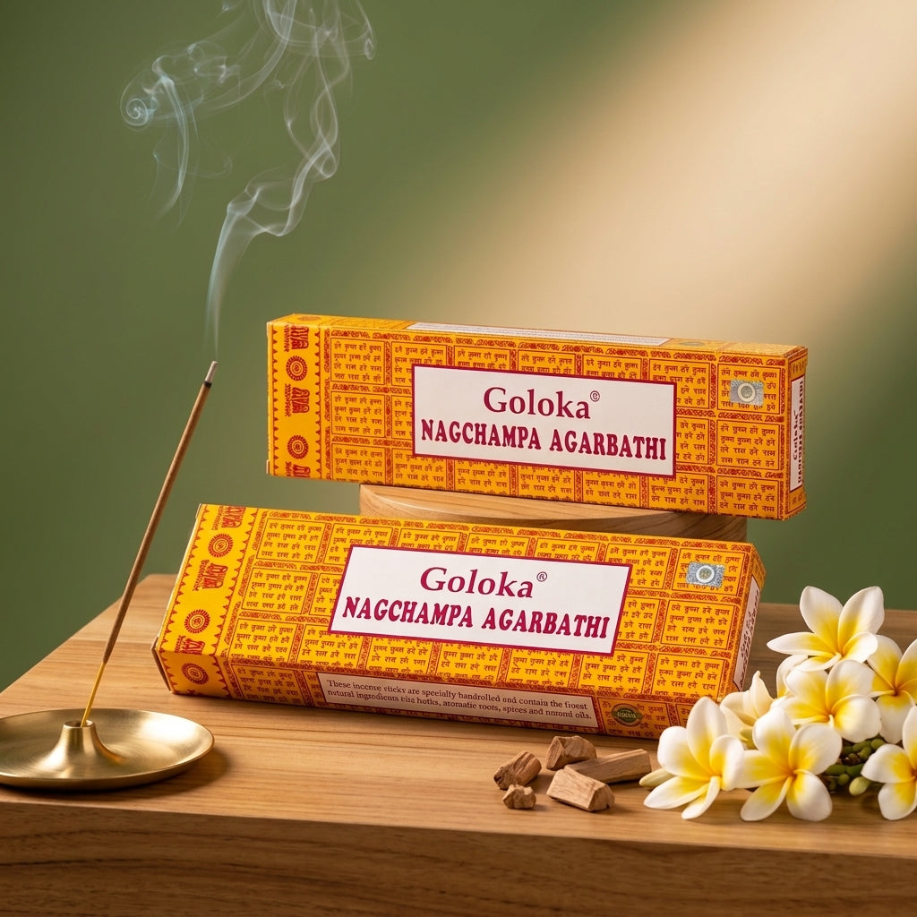 GOLOKA Nag Champa Masala Agarbatti Incense Sticks 100g | Pack of 2