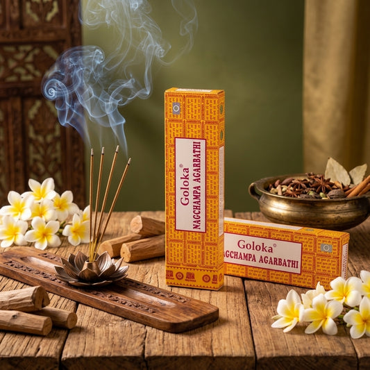 GOLOKA Nag Champa Masala Agarbatti Incense Sticks 100g | Pack of 2