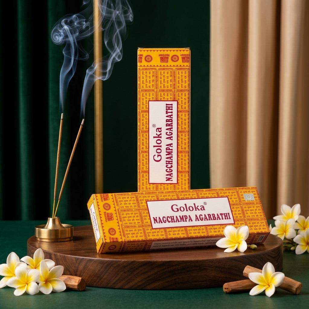 GOLOKA Nag Champa Masala Agarbatti Incense Sticks 100g | Pack of 2
