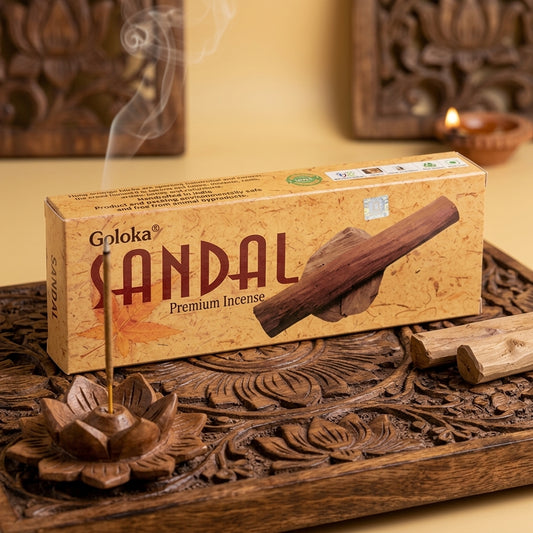 GOLOKA Sandal Masala Agarbatti Incense Sticks 100g | Pack of 2