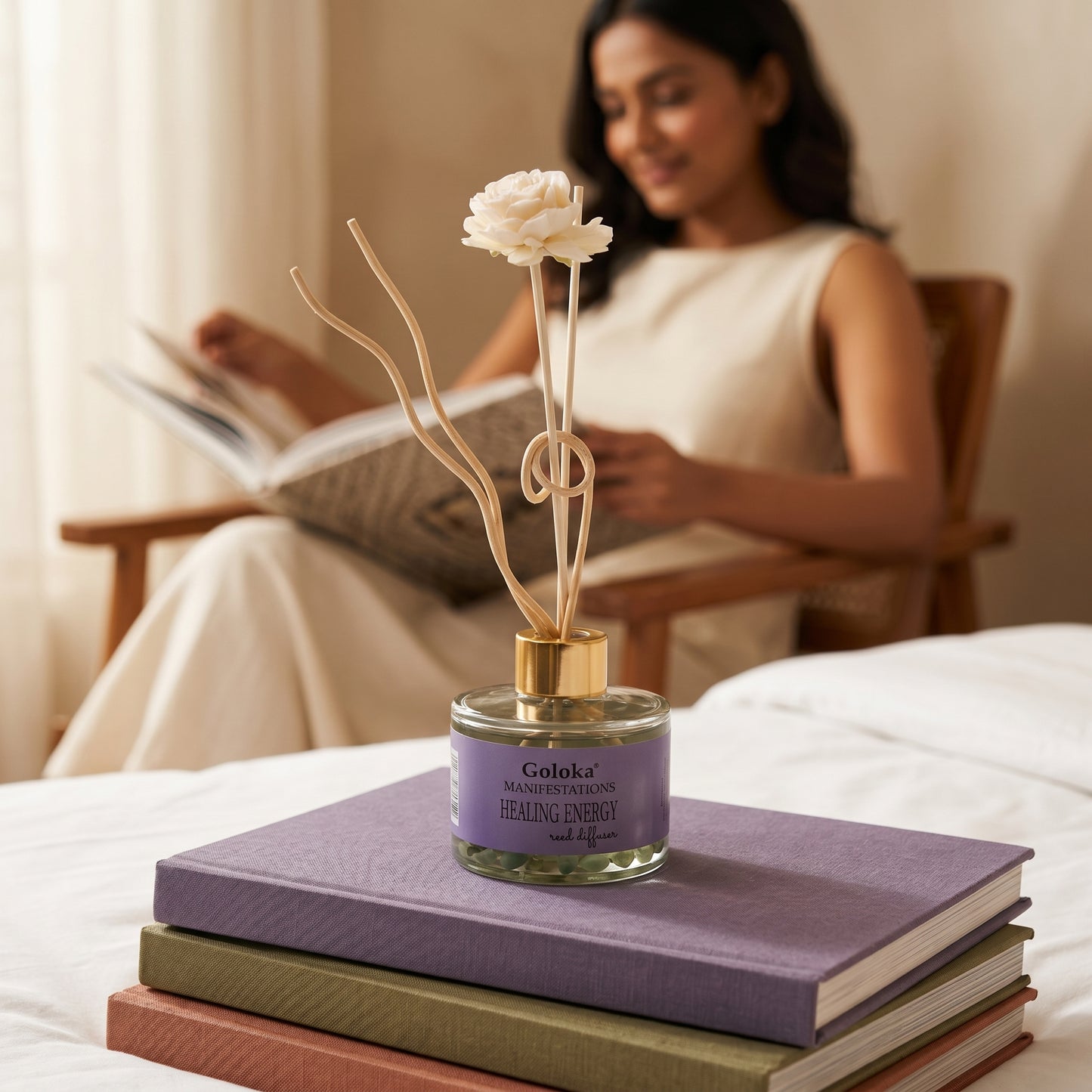 Manifestations Healing Energy 100 ml Gemstone Reed Diffuser Pack