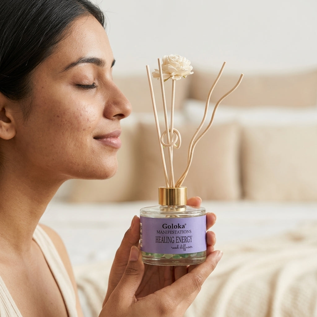 Manifestations Healing Energy 100 ml Gemstone Reed Diffuser Pack