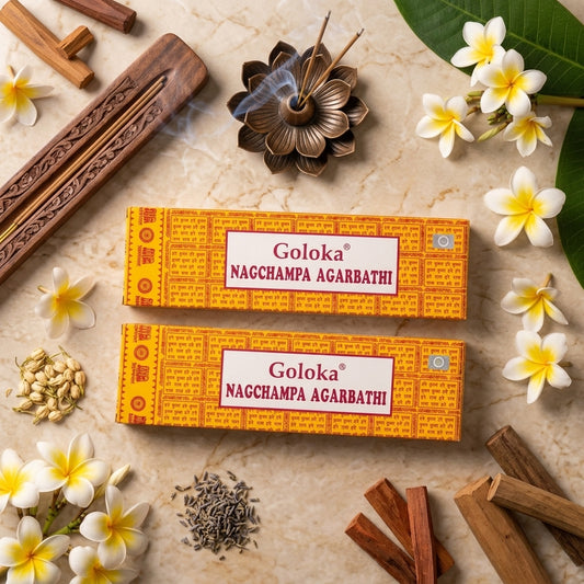 GOLOKA Nag Champa Masala Agarbatti Incense Sticks 100g | Pack of 2
