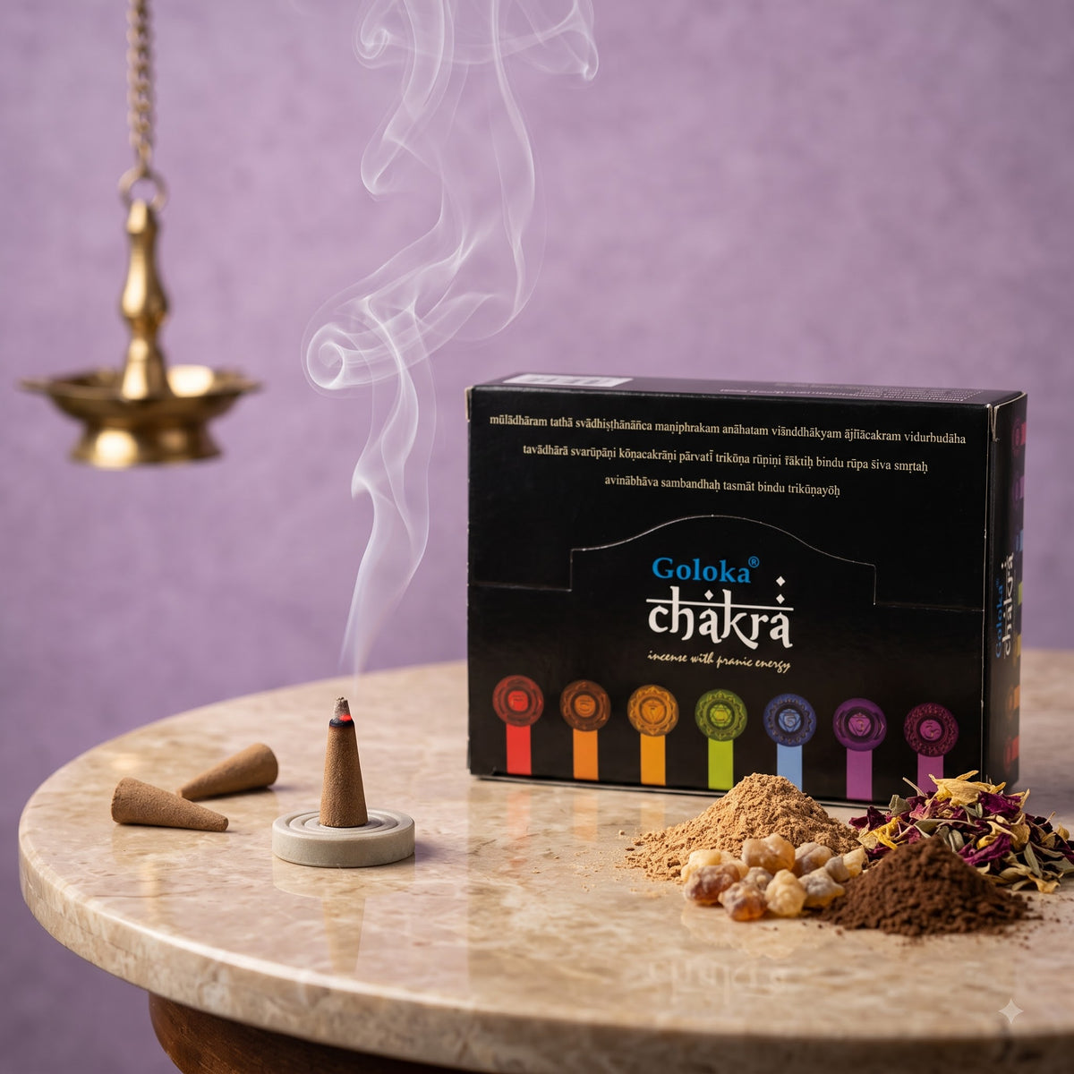 GOLOKA Chakra Dhoop Cones – 10 Cones