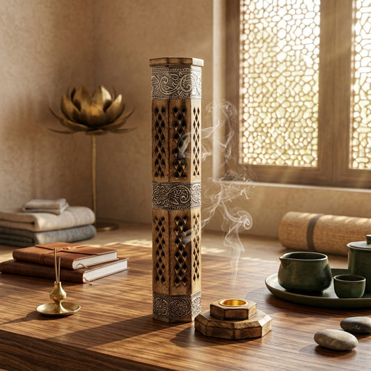 Handmade Incense Stick Holder Tower for Home Fragrance and Meditation