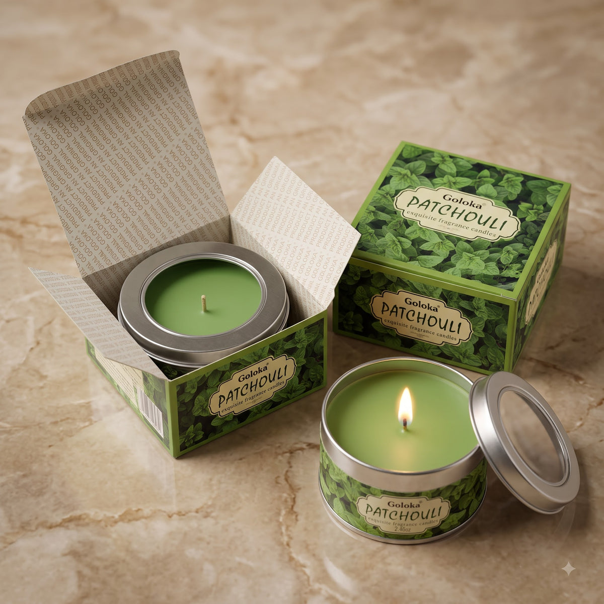 Patchouli Travel Tin Candle – 2.46 Oz