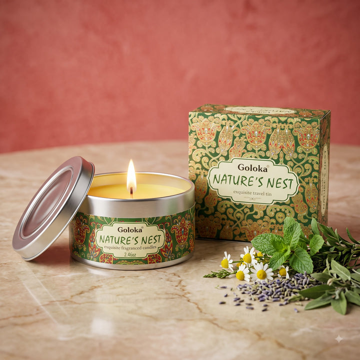 Nature's Nest Scented Tin Candle – 70 g