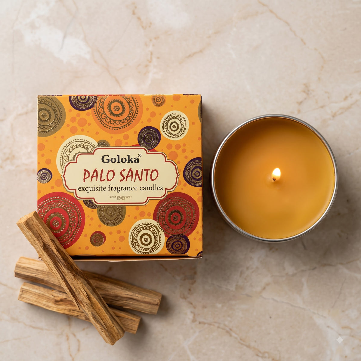 Palo Santo Travel Tin Candle – 2.46 Oz