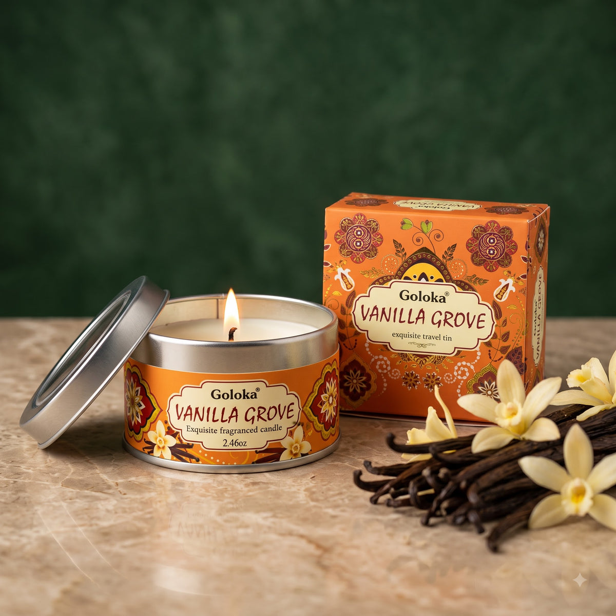 Vanilla Scented Travel Tin Candle – 70 g