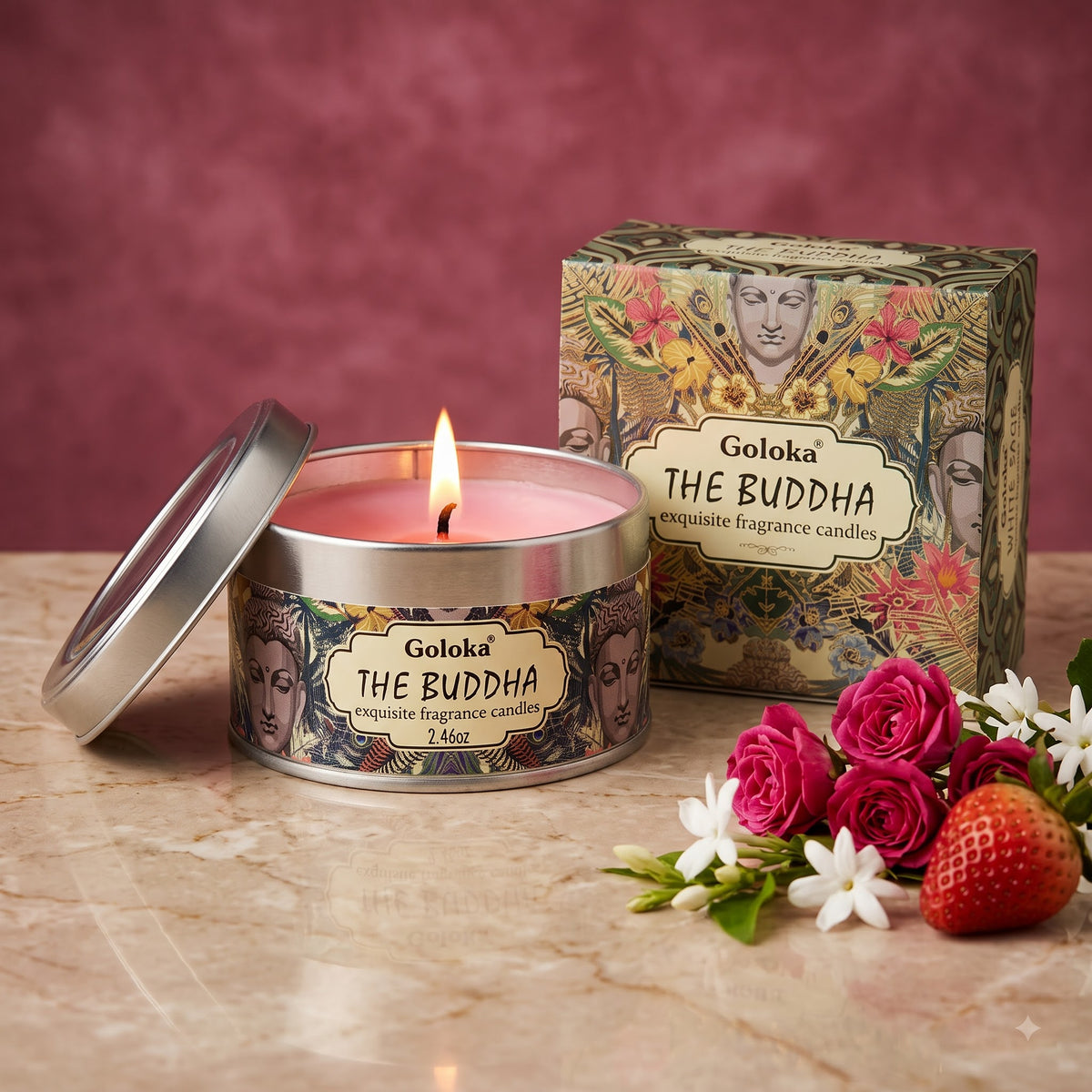 The Buddha Travel Tin Candle – 2.46 Oz