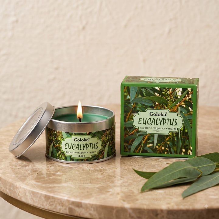 Eucalyptus Scented Travel Tin Candle – 70 g