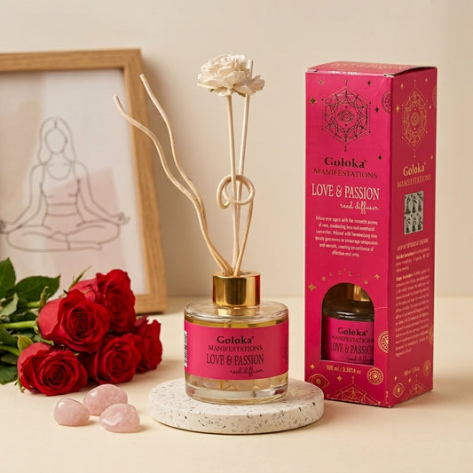 Manifestations Love & Passion 100 ml Gemstone Reed Diffuser Pack
