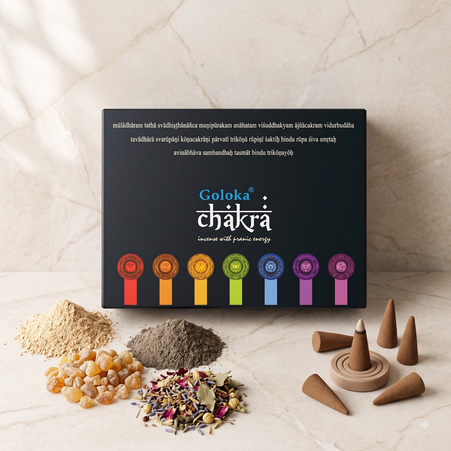 GOLOKA Chakra Dhoop Cones – 10 Cones