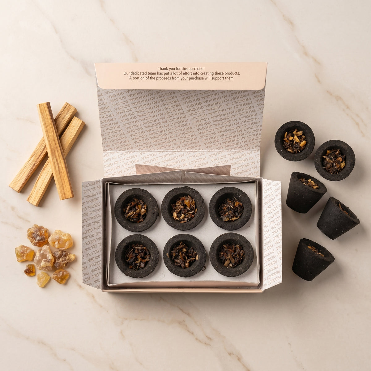 Palo Santo & Copal Cup Sambrani Pack – image 5