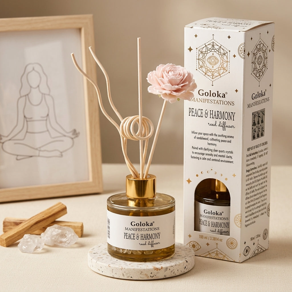 Manifestations Peace & Harmony 100 ml Gemstone Reed Diffuser Pack