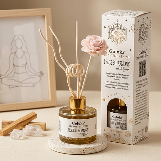 Manifestations Peace & Harmony 100 ml Gemstone Reed Diffuser Pack