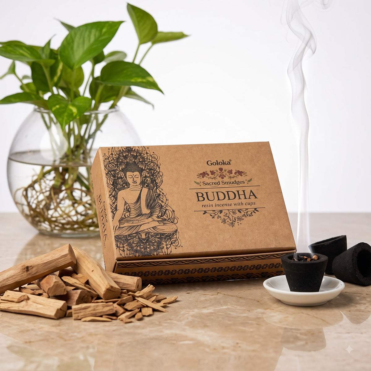 Buddha Cup Sambrani – Pack of 3 – image 4