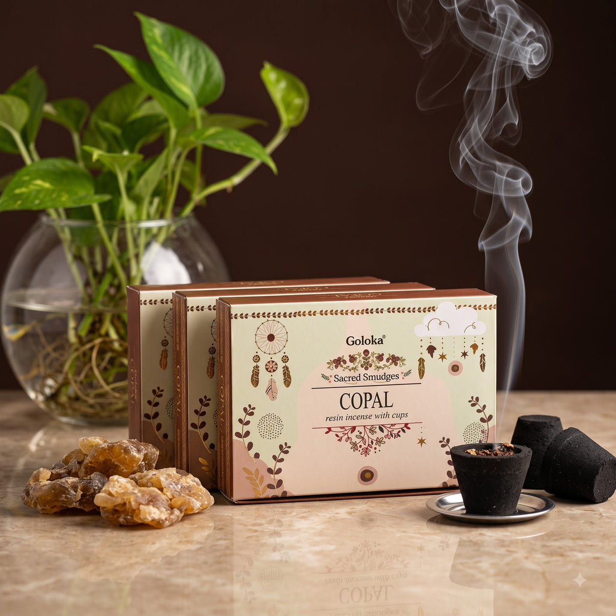 Copal Cup Sambrani – Pack of 3 – image 2