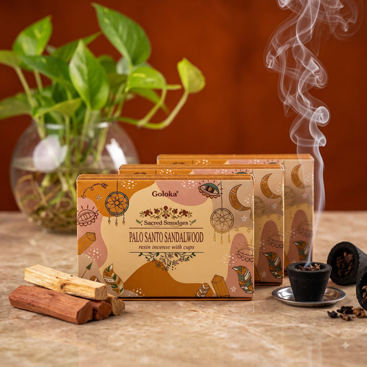 Palo Santo & Sandalwood Cup Sambrani Pack