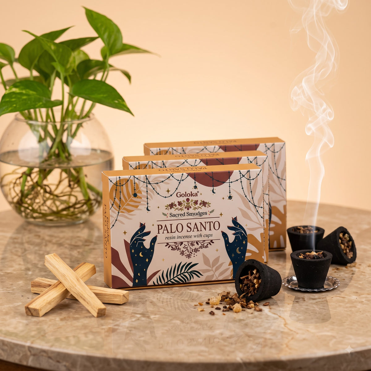 Palo Santo Cup Sambrani Pack of 3