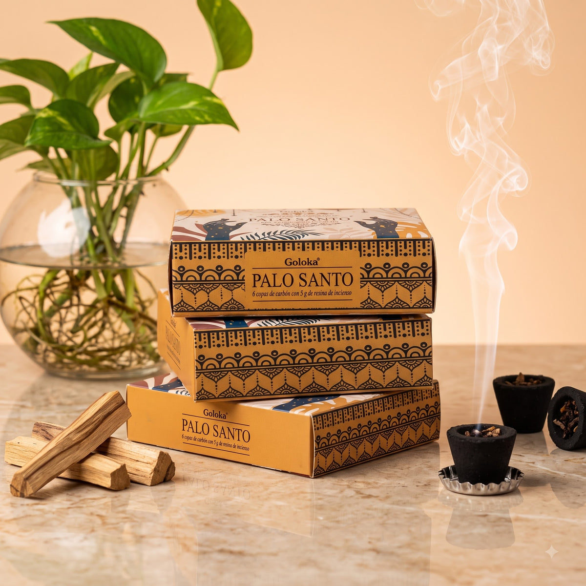 Palo Santo Cup Sambrani Pack of 3 – image 2