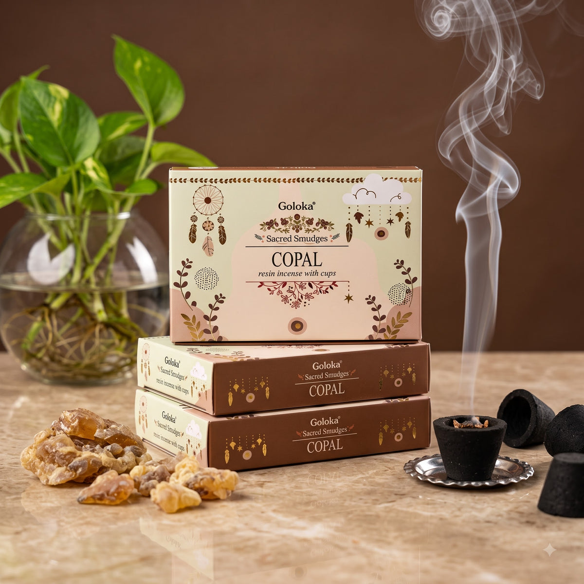 Copal Cup Sambrani – Pack of 3