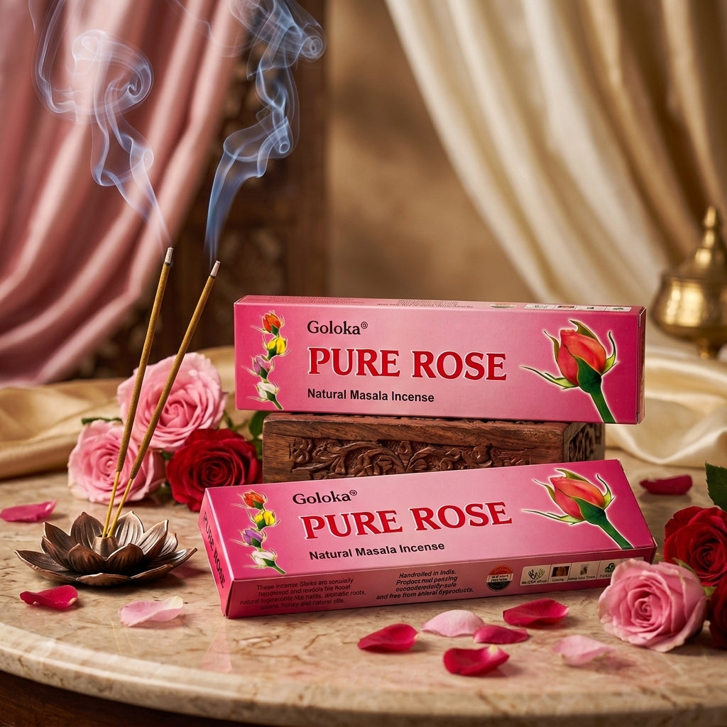 GOLOKA Pure Rose Masala Agarbatti 100g | Pack of 2
