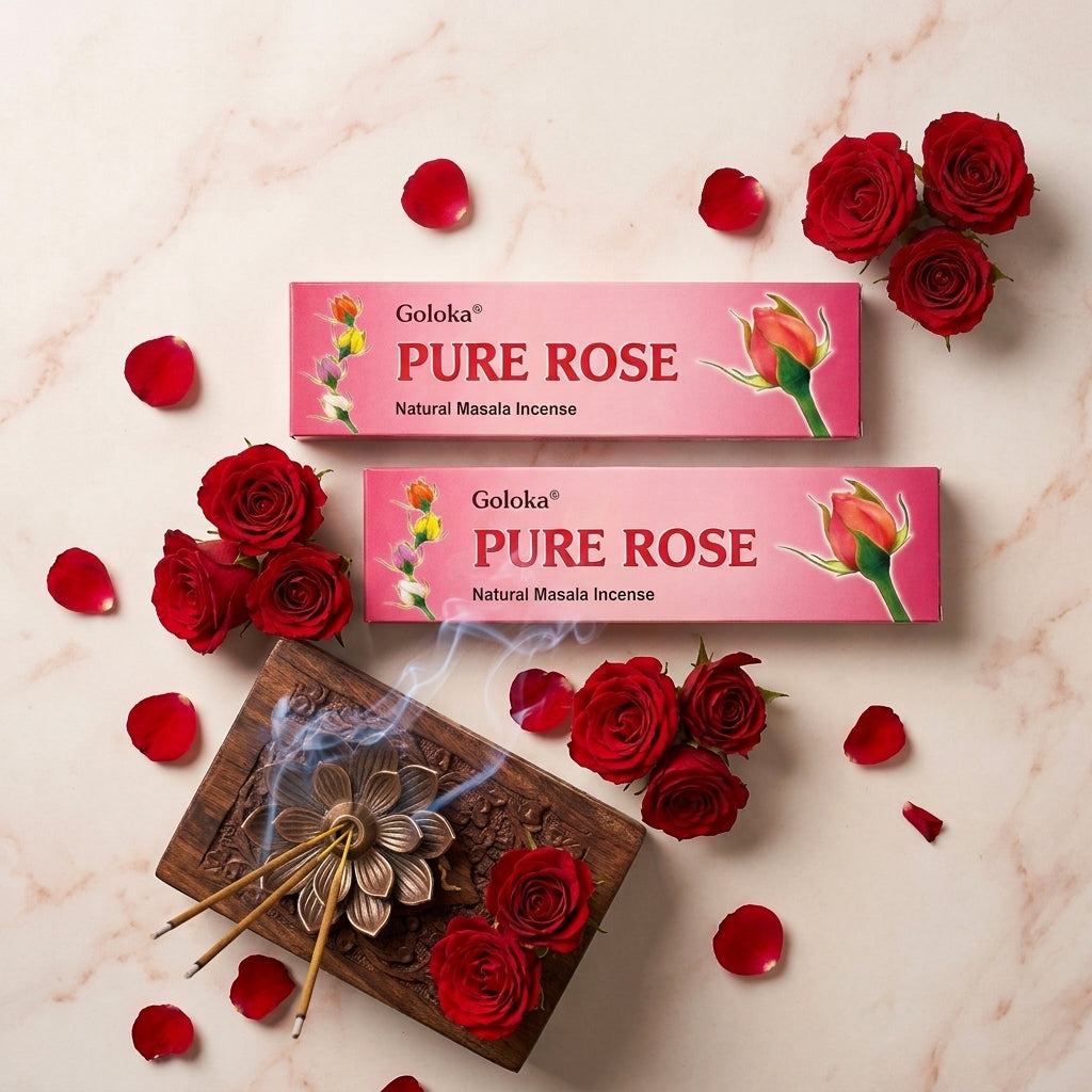 GOLOKA Pure Rose Masala Agarbatti 100g | Pack of 2