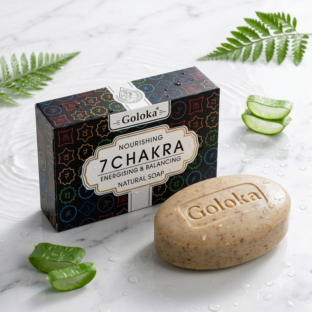 GOLOKA 7 Chakra Bath Soap, 75g Each – Herbal Fragrance Soap for Daily Bathing & Cleansing – image 6