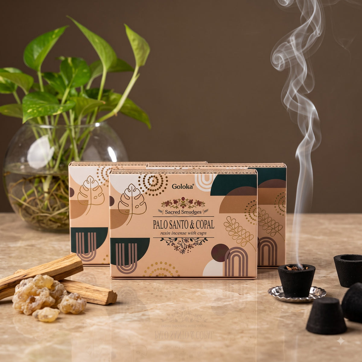 Palo Santo & Copal Cup Sambrani Pack