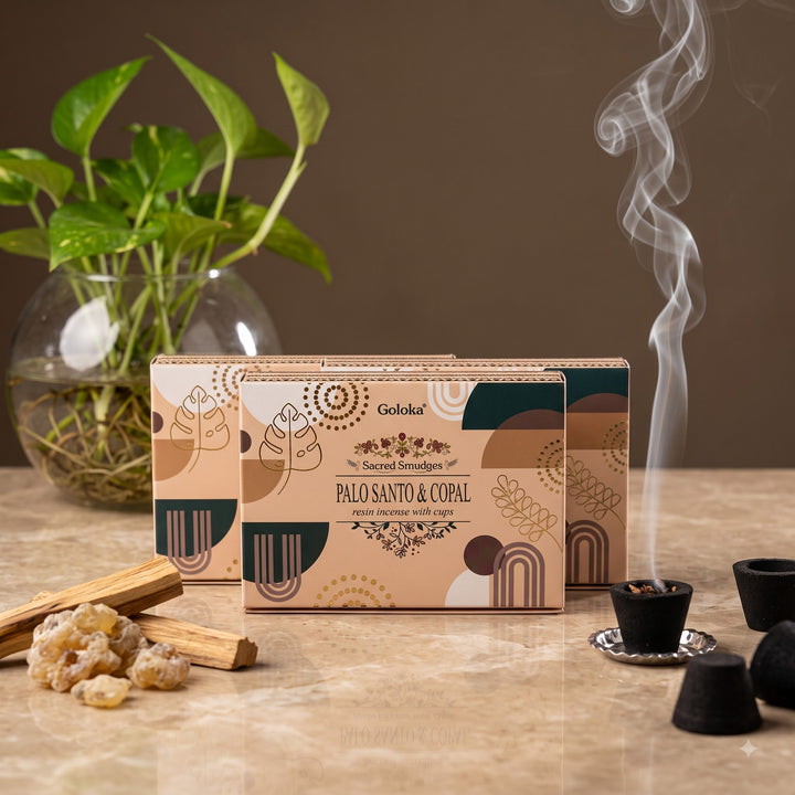 Palo Santo & Copal Cup Sambrani Pack