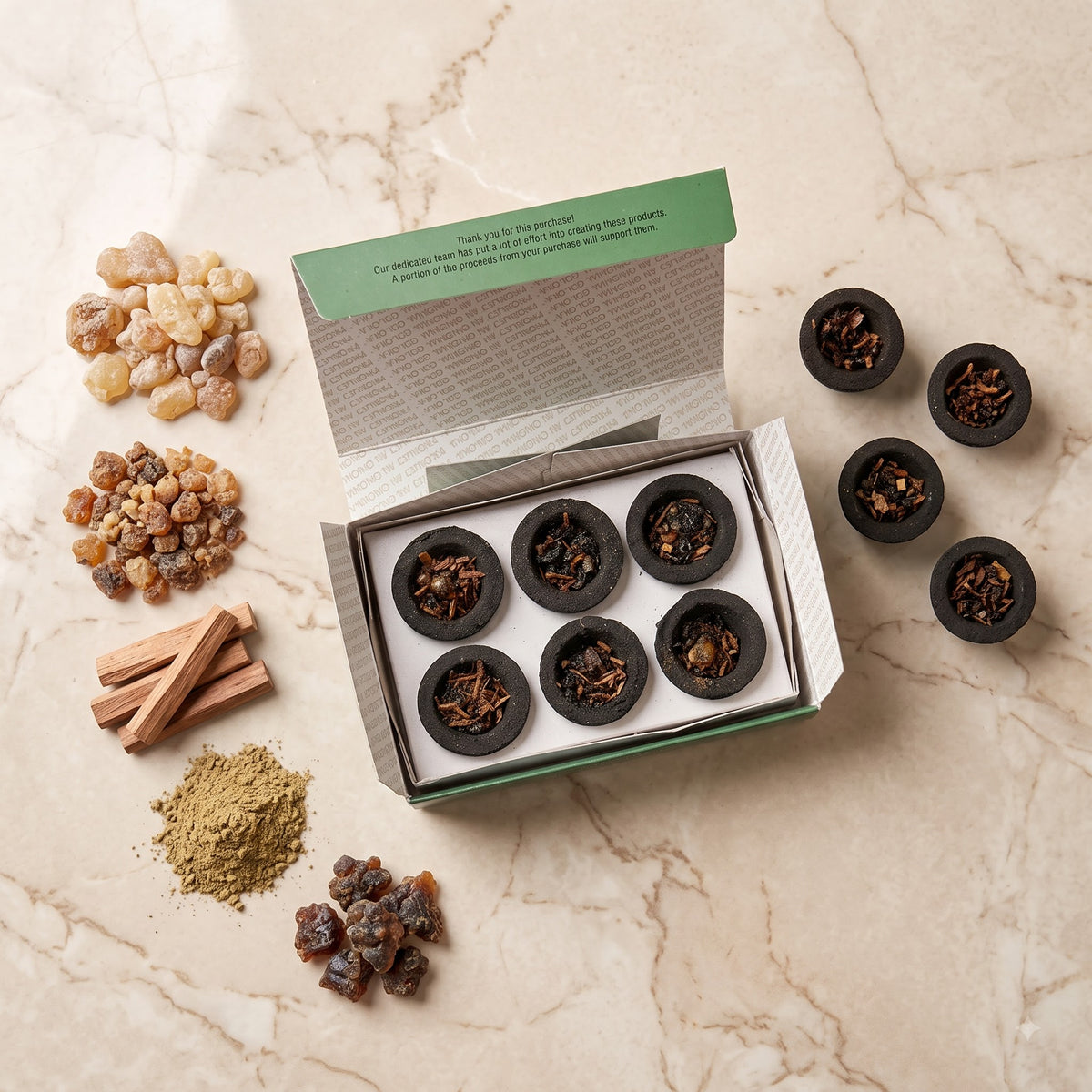 Tree Of Life Cup Sambrani Pack of 3 – image 3