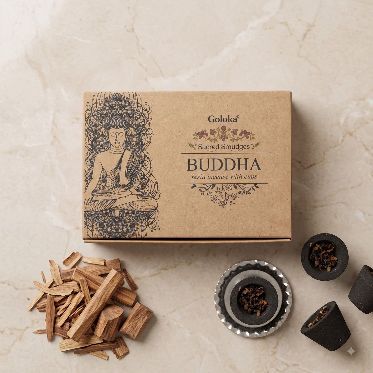 Buddha Cup Sambrani – Pack of 3 – image 2