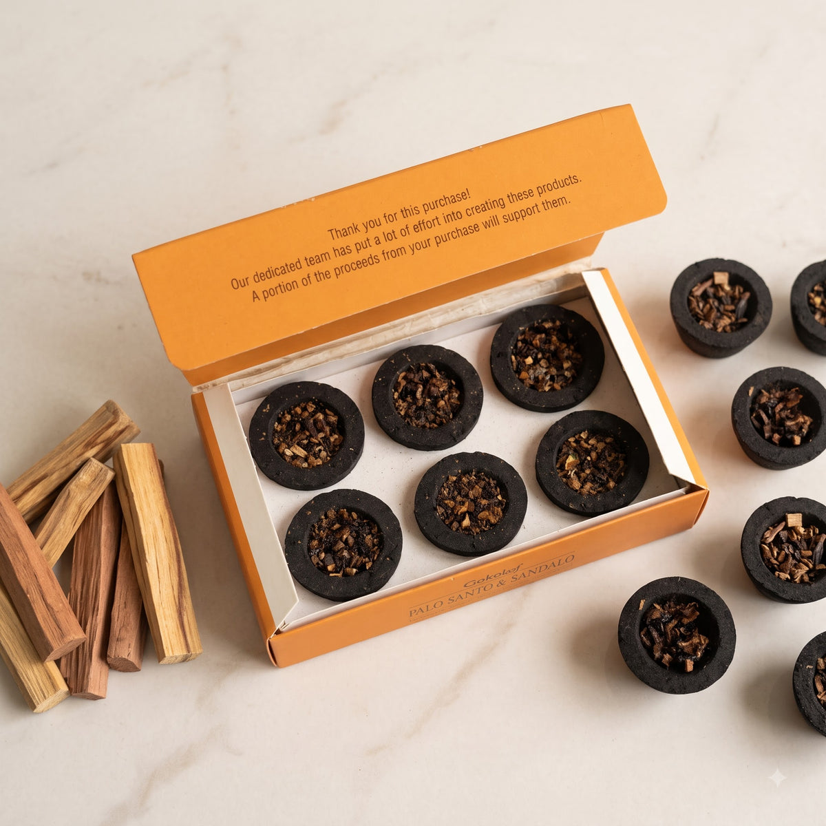 Palo Santo & Sandalwood Cup Sambrani Pack – image 4