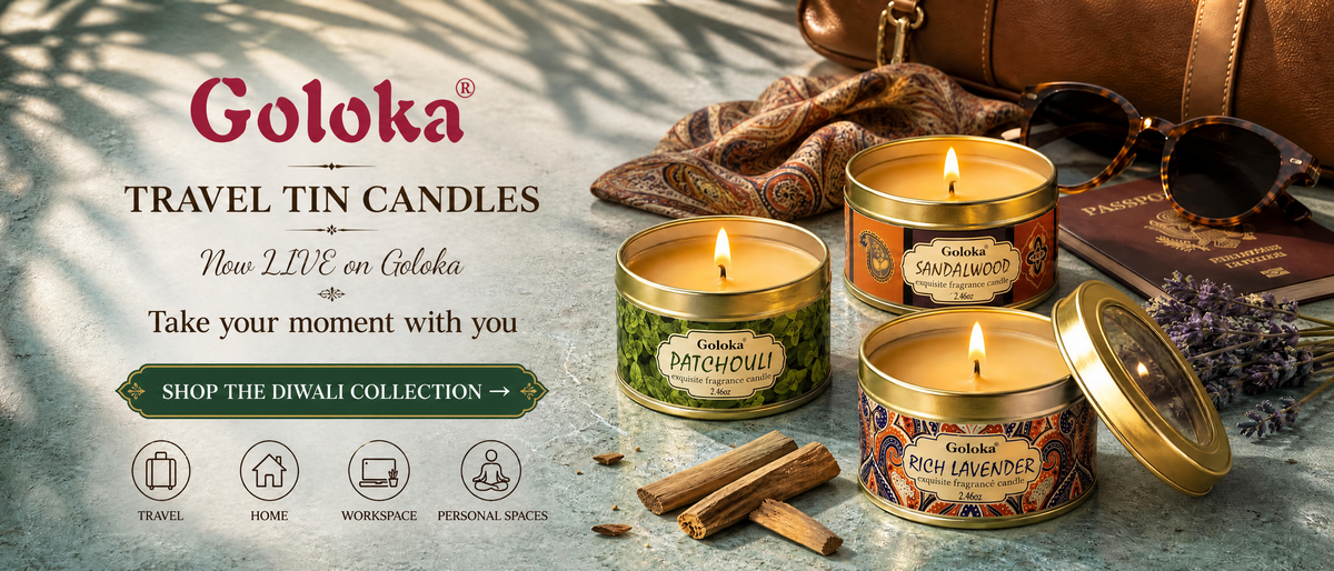 Goloka Travel Tin Candles