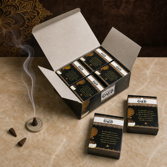 GOLOKA Oudh Dhoop Cones – 10 Cones